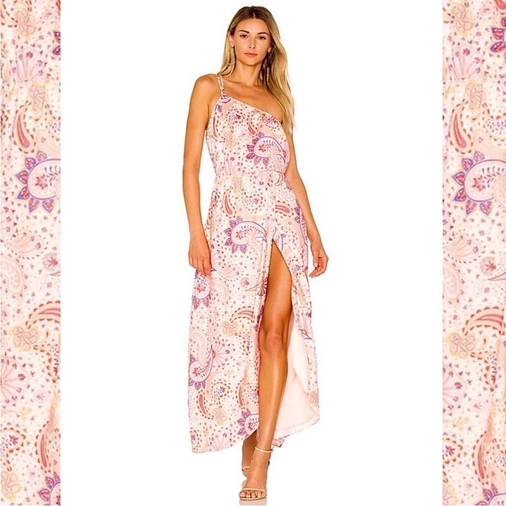 GWP! NWT LOVERS & FRIENDS VALENTINA MAXI DRESS SIZE XS PAISLEY MULTI MIX PRINT - Picture 2 of 16